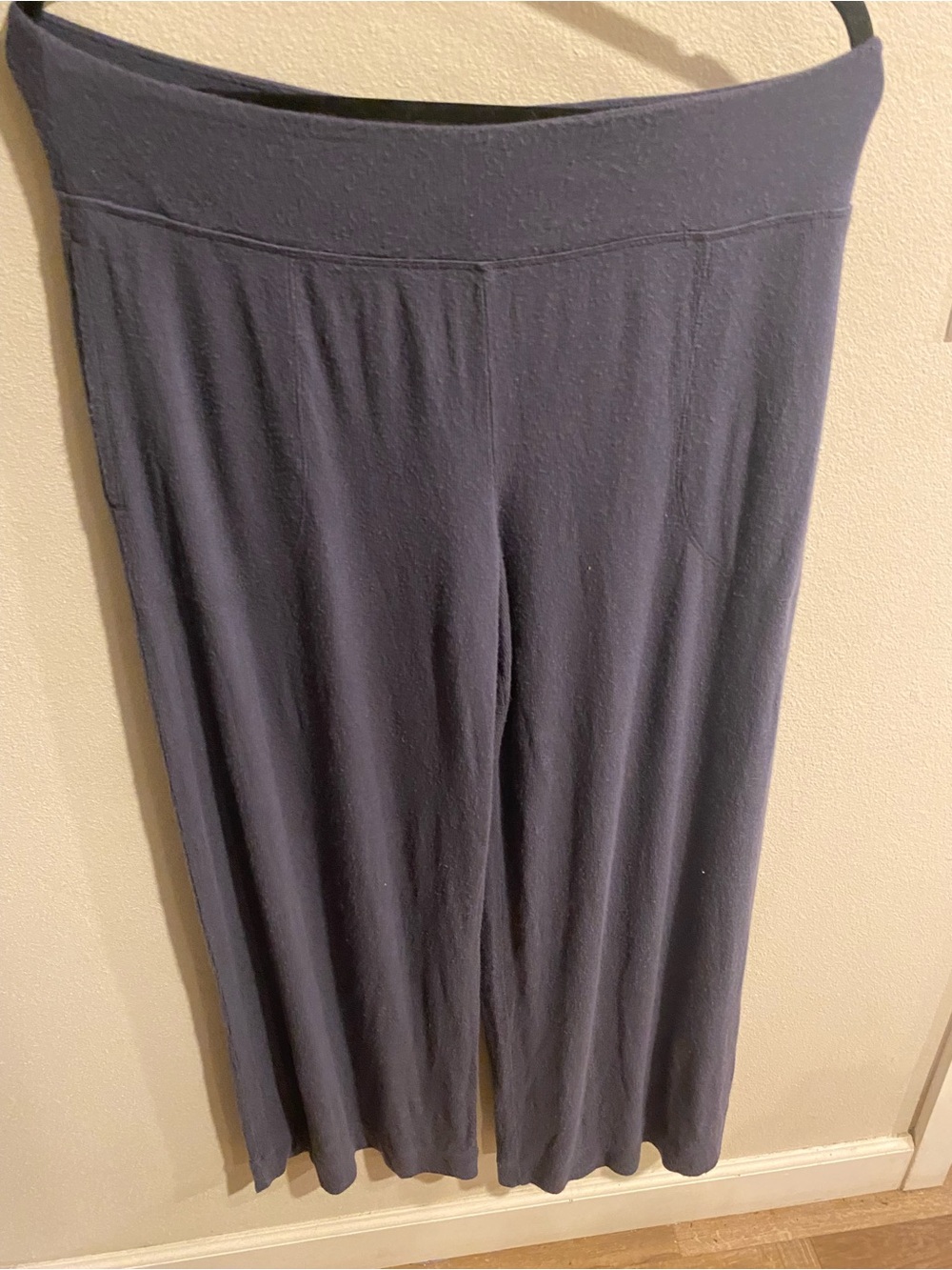Athleta Wide-Leg Lounge Pants in Deep Slate Size Large
